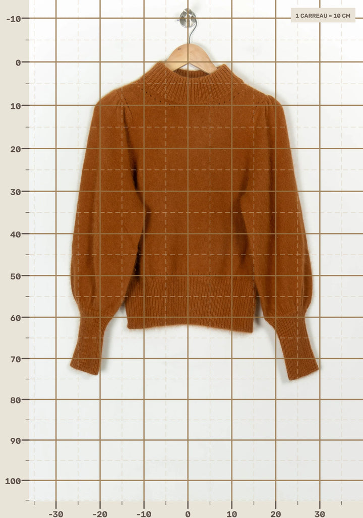 Pull Marron - Taille S/36 de la marque Petite Mendigote | PARAD119669 - Vendu par Paradigme - Image 4