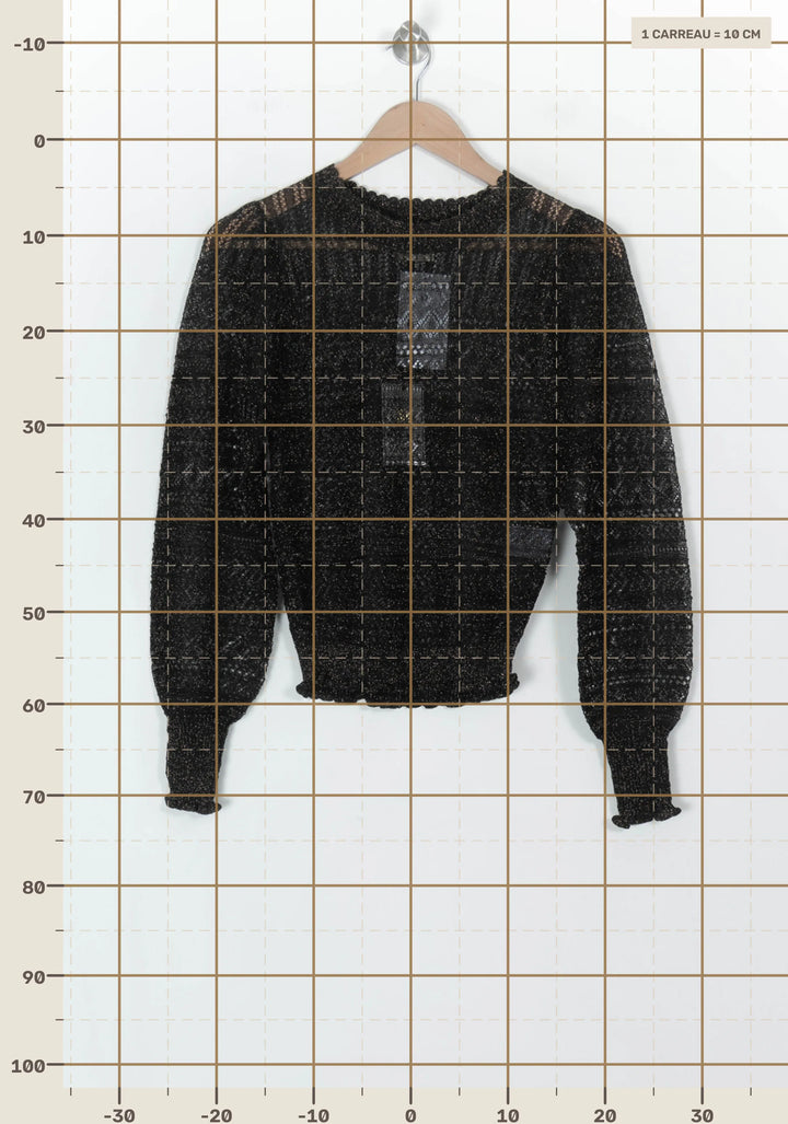 Pull Noir - Taille S/36 de la marque Petite Mendigote | PARAD119670 - Vendu par Paradigme - Image 4