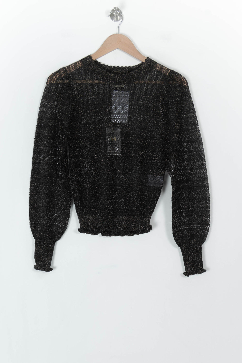 Pull Noir - Taille S/36 de la marque Petite Mendigote | PARAD119670 - Vendu par Paradigme - Image 2