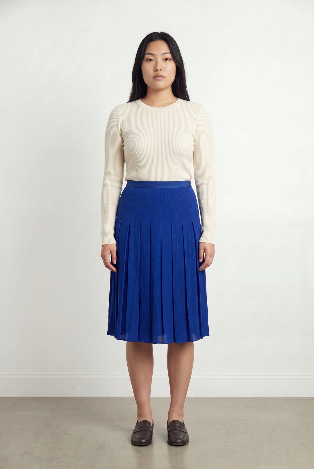 Jupe Plissée Bleue - Taille L/40 de la marque Petite Mendigote | PARAD119671 - Vendu par Paradigme - Image 1