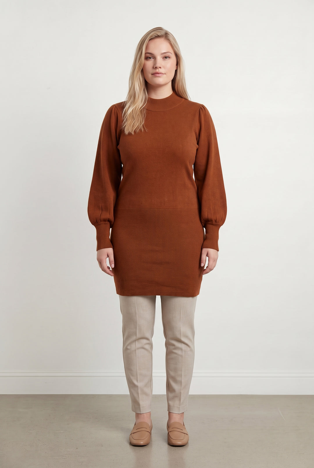 Robe Pull Marron - Taille XL/42 de la marque Petite Mendigote | PARAD119675 - Vendu par Paradigme - Image 1