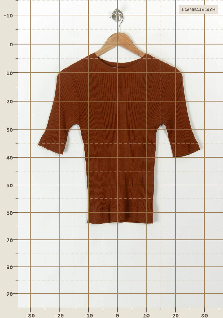 Pull Marron - Taille S/36 de la marque Petite Mendigote | PARAD119679 - Vendu par Paradigme - Image 4