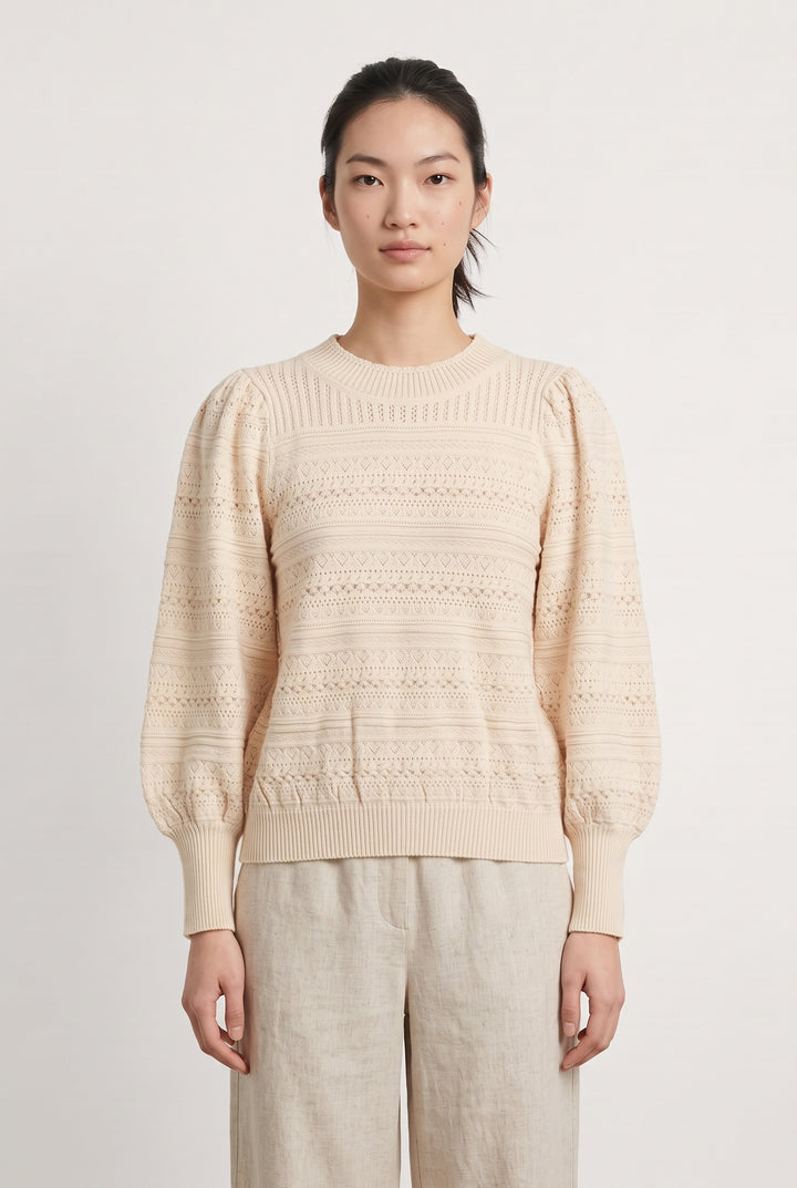Pull Beige - Taille XS/34 de la marque Petite Mendigote | PARAD119681 - Vendu par Paradigme - Image 1