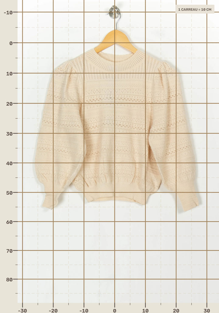Pull Beige - Taille XS/34 de la marque Petite Mendigote | PARAD119681 - Vendu par Paradigme - Image 4