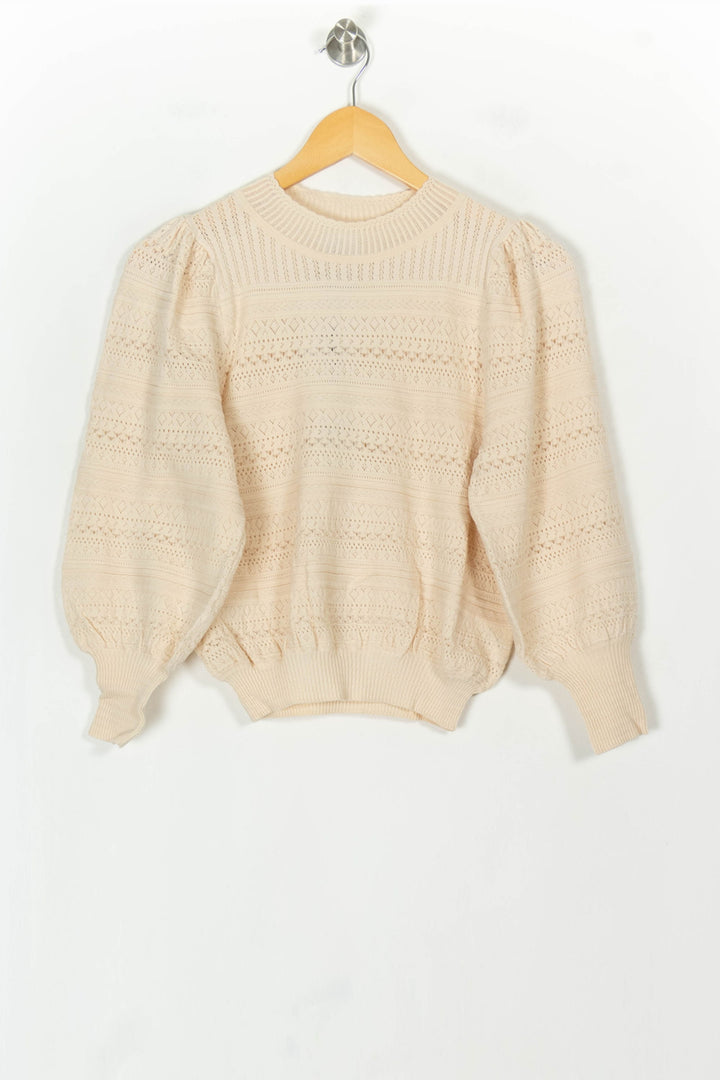 Pull Beige - Taille XS/34 de la marque Petite Mendigote | PARAD119681 - Vendu par Paradigme - Image 2