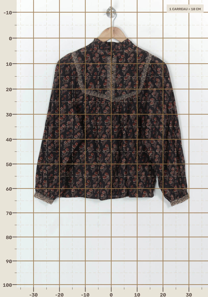 Blouse Noire et Rouge - Taille XS/34 de la marque Petite Mendigote | PARAD119684 - Vendu par Paradigme - Image 4