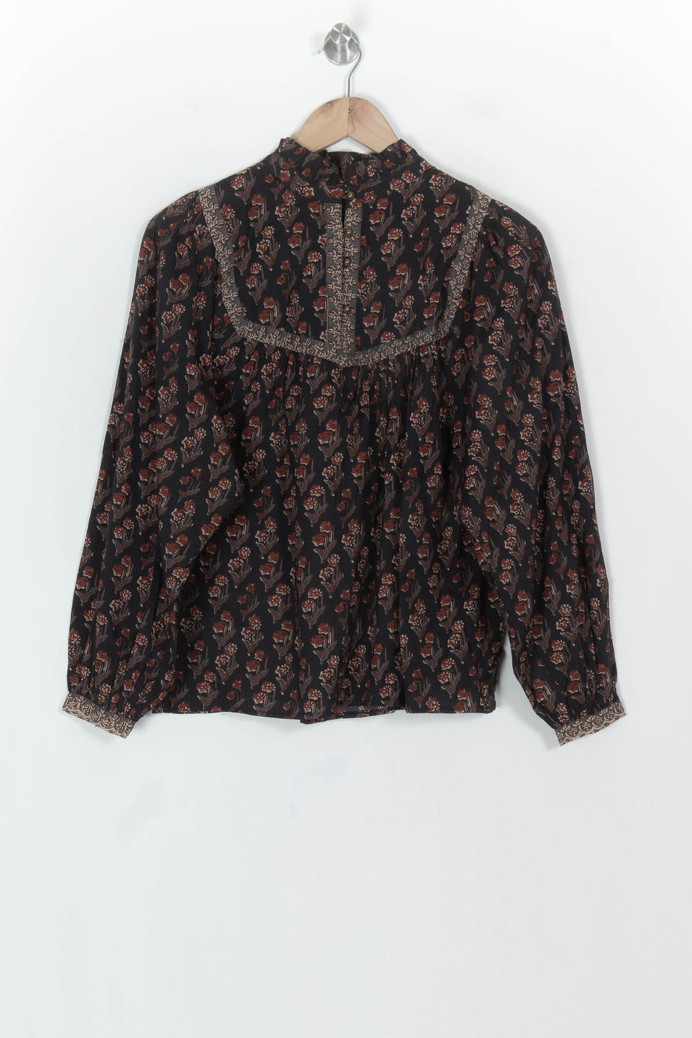 Blouse Noire et Rouge - Taille XS/34 de la marque Petite Mendigote | PARAD119684 - Vendu par Paradigme - Image 2