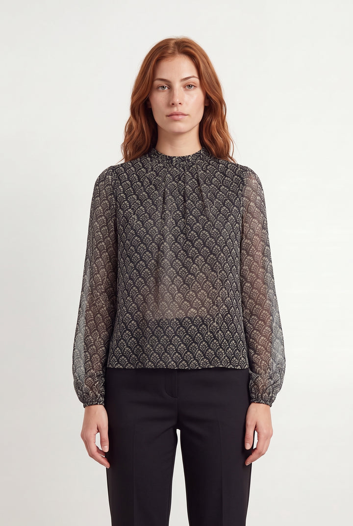 Blouse Noire et Blanche - Taille M/38 de la marque Petite Mendigote | PARAD119685 - Vendu par Paradigme - Image 1