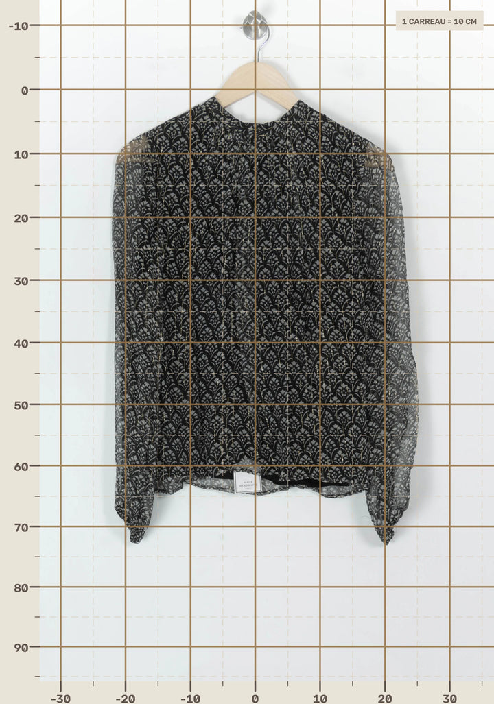 Blouse Noire et Blanche - Taille M/38 de la marque Petite Mendigote | PARAD119685 - Vendu par Paradigme - Image 4