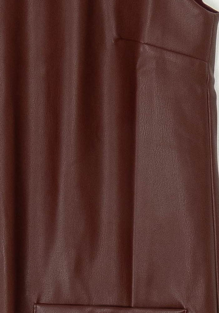 Robe Sans Manches Bordeaux - Taille XS/34 de la marque Petite Mendigote | PARAD119693 - Vendu par Paradigme - Image 3