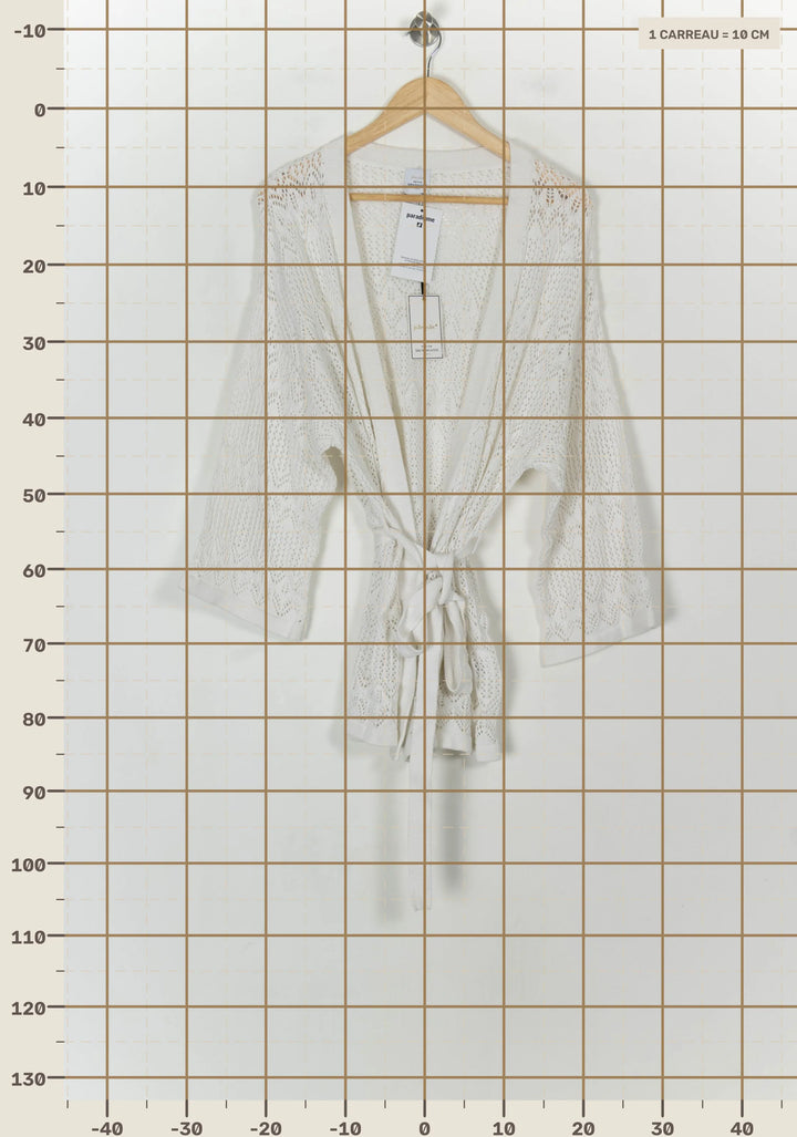 Gilet Blanc - Taille T.U. de la marque Petite Mendigote | PARAD119704 - Vendu par Paradigme - Image 4