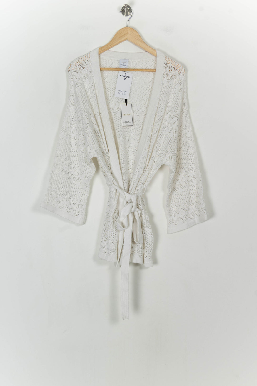 Gilet Blanc - Taille T.U. de la marque Petite Mendigote | PARAD119704 - Vendu par Paradigme - Image 2