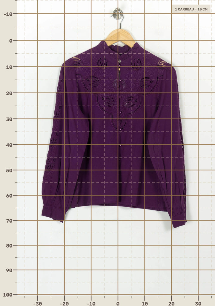 Blouse Violette - Taille M/38 de la marque Petite Mendigote | PARAD119707 - Vendu par Paradigme - Image 4