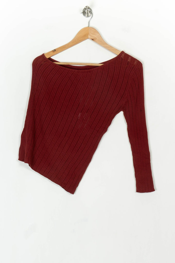 Pull Bordeaux - Taille L/40 de la marque Petite Mendigote | PARAD119708 - Vendu par Paradigme - Image 5