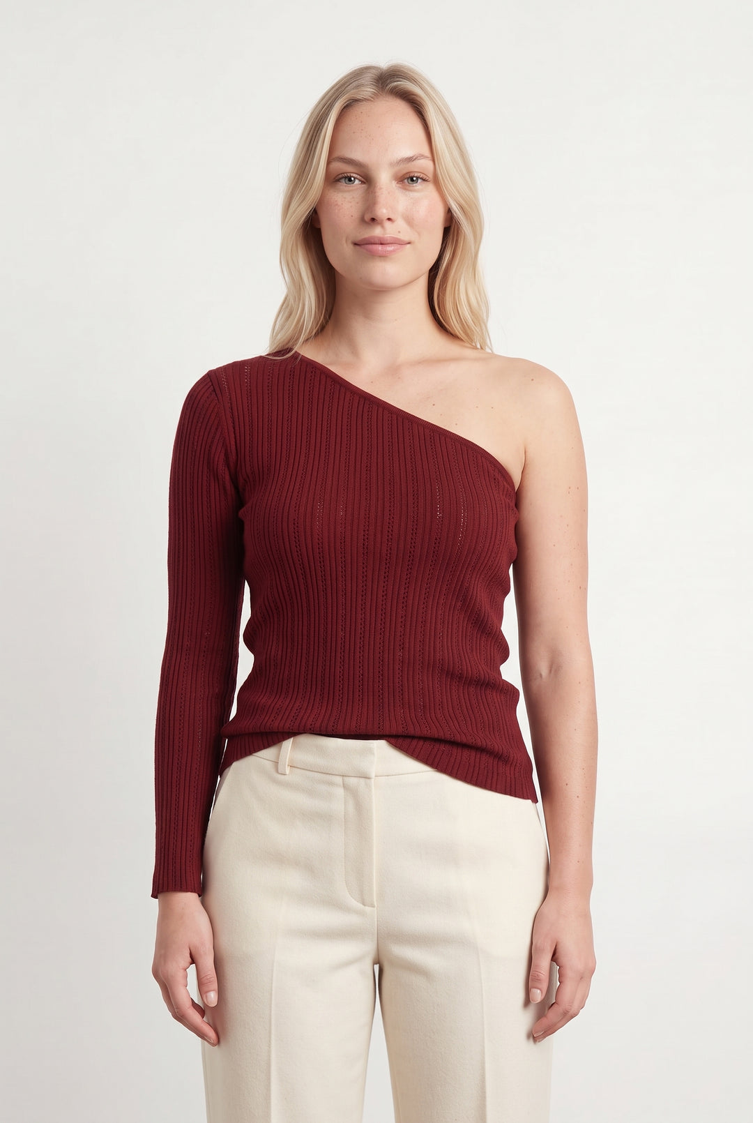 Pull Bordeaux - Taille L/40 de la marque Petite Mendigote | PARAD119708 - Vendu par Paradigme - Image 1