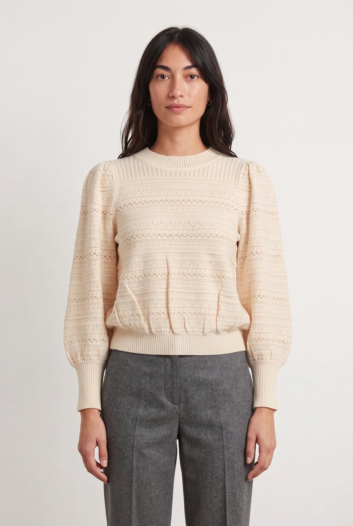 Pull Beige - Taille S/36 de la marque Petite Mendigote | PARAD119709 - Vendu par Paradigme - Image 1