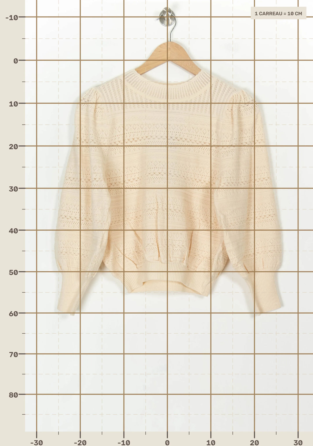 Pull Beige - Taille S/36 de la marque Petite Mendigote | PARAD119709 - Vendu par Paradigme - Image 4
