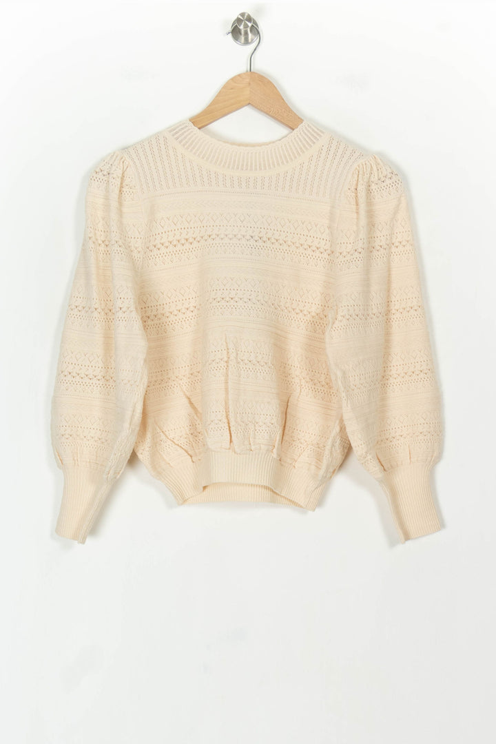 Pull Beige - Taille S/36 de la marque Petite Mendigote | PARAD119709 - Vendu par Paradigme - Image 2