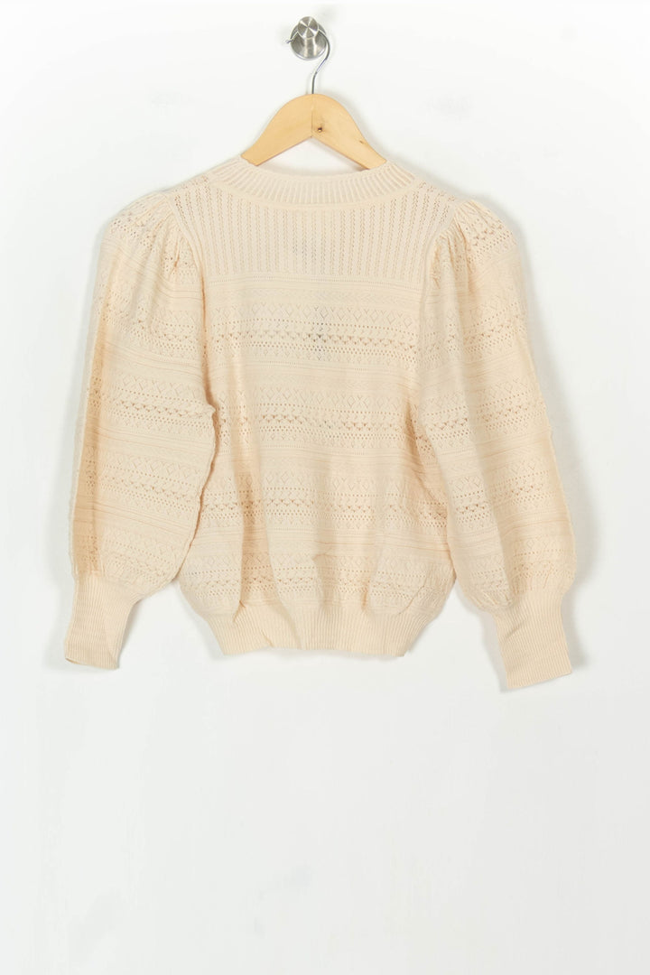 Pull Beige - Taille XS/34 de la marque Petite Mendigote | PARAD119712 - Vendu par Paradigme - Image 5