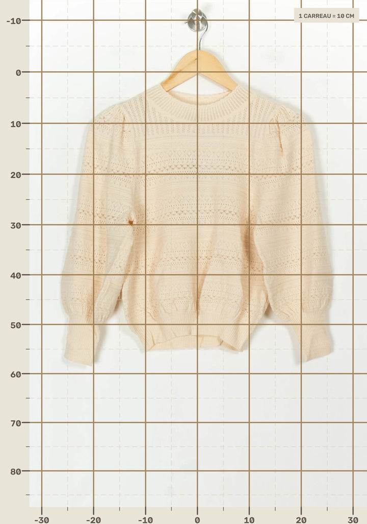 Pull Beige - Taille XS/34 de la marque Petite Mendigote | PARAD119712 - Vendu par Paradigme - Image 4