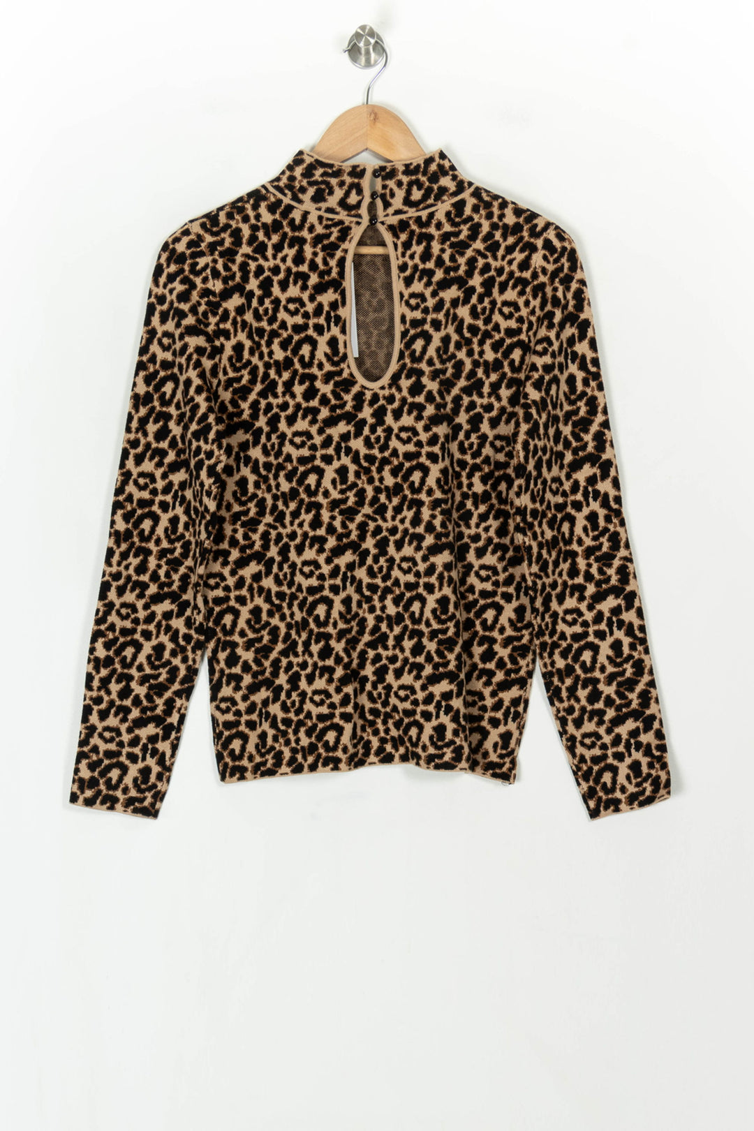 Pull Léopard Beige et Noir - Taille XL/42 de la marque Petite Mendigote | PARAD119715 - Vendu par Paradigme - Image 5