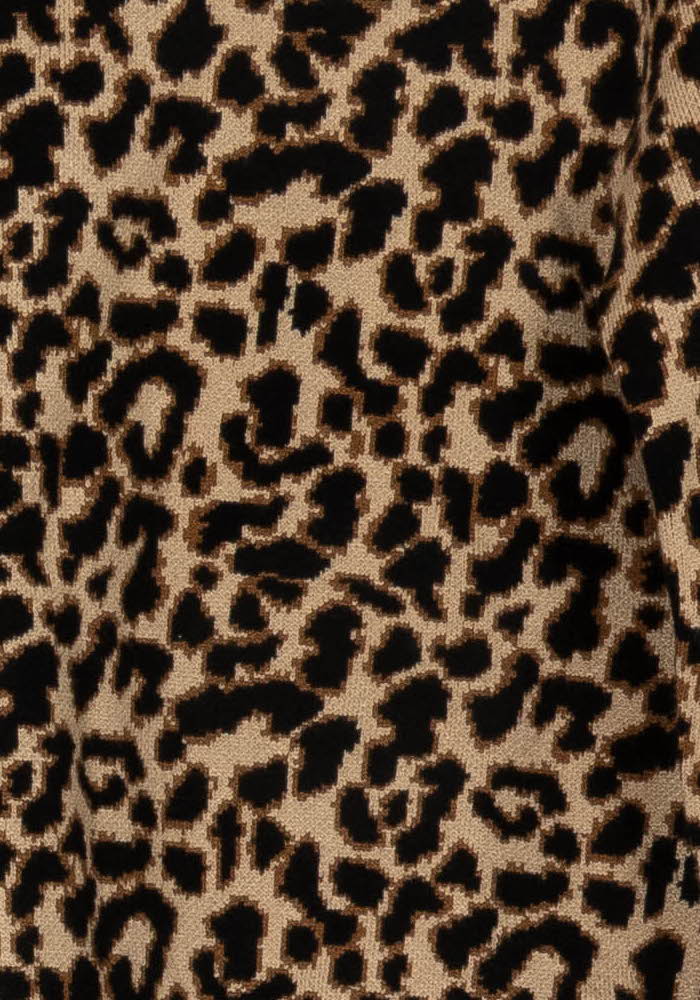 Pull Léopard Beige et Noir - Taille XL/42 de la marque Petite Mendigote | PARAD119715 - Vendu par Paradigme - Image 3