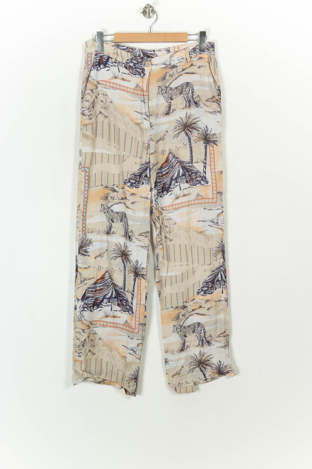 Pantalon Beige et Orange - Taille XL/42 de la marque La Fée Maraboutée | PARAD119716 - Vendu par Paradigme - Image 2
