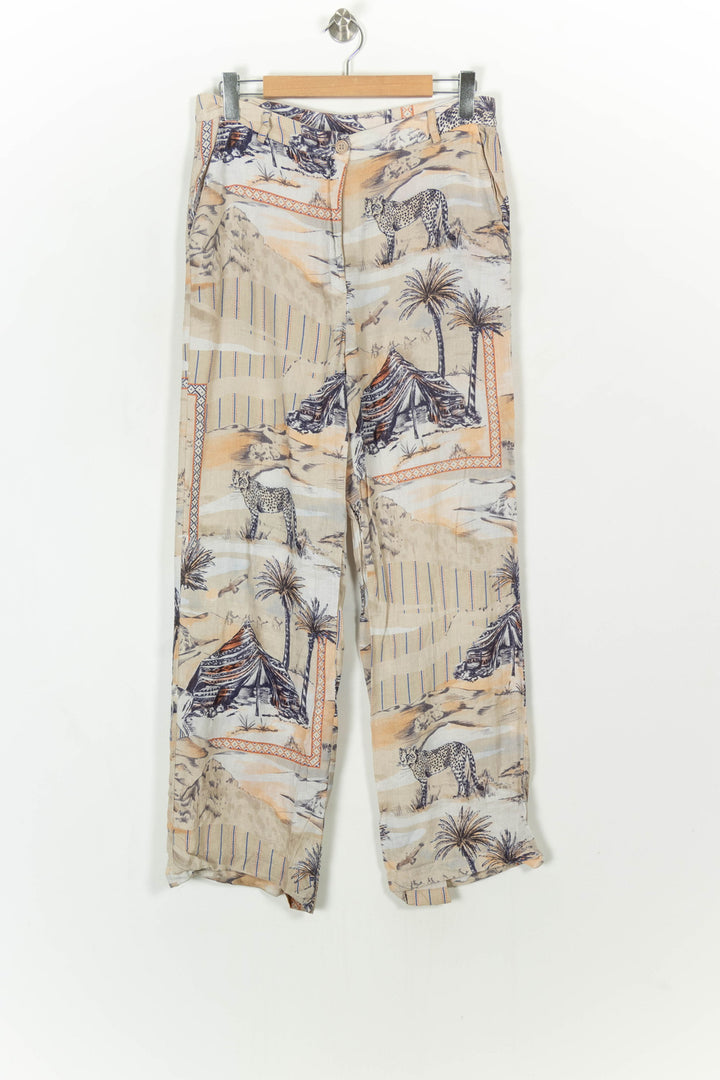 Pantalon Beige et Orange - Taille XL/42 de la marque La Fée Maraboutée | PARAD119716 - Vendu par Paradigme - Image 2