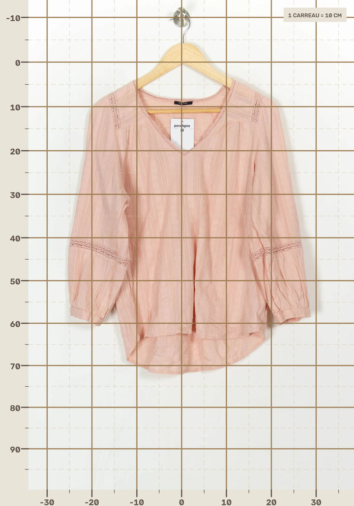 Blouse Rose - Taille L/40 de la marque One Step | PARAD119718 - Vendu par Paradigme - Image 4