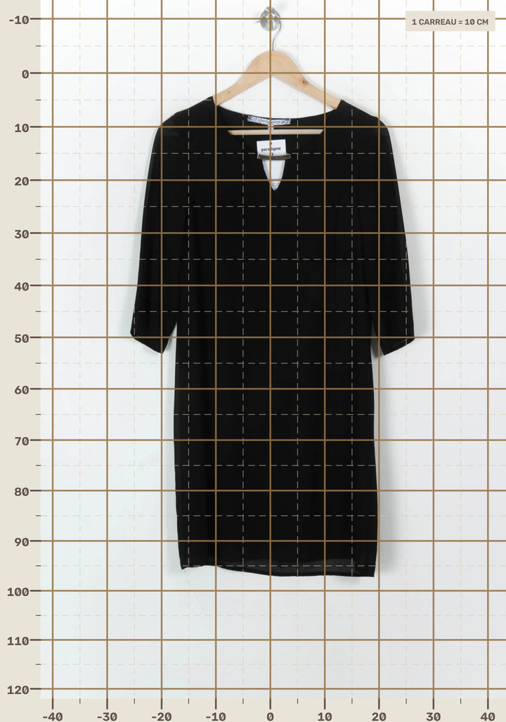 Robe Noire - Taille L/40 de la marque La Fée Maraboutée | PARAD119724 - Vendu par Paradigme - Image 4