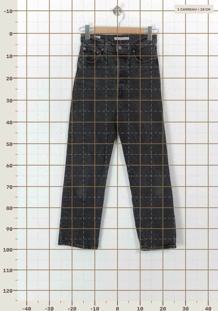 Jean Droit Noir - Taille S/36 de la marque Levi&