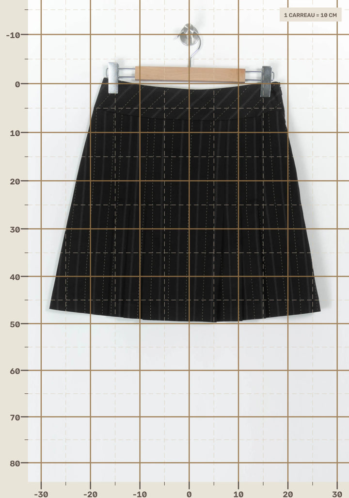 Jupe Plissée Noire - Taille L/40 de la marque Caroll | PARAD119735 - Vendu par Paradigme - Image 4