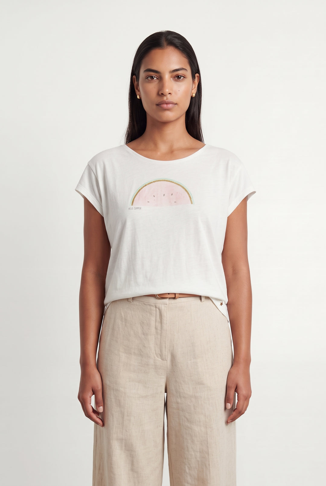 Tee-shirt Beige - Taille L/40 de la marque Des petits hauts | PARAD119736 - Vendu par Paradigme - Image 1