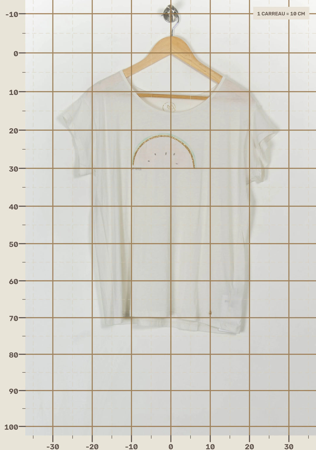 Tee-shirt Beige - Taille L/40 de la marque Des petits hauts | PARAD119736 - Vendu par Paradigme - Image 4