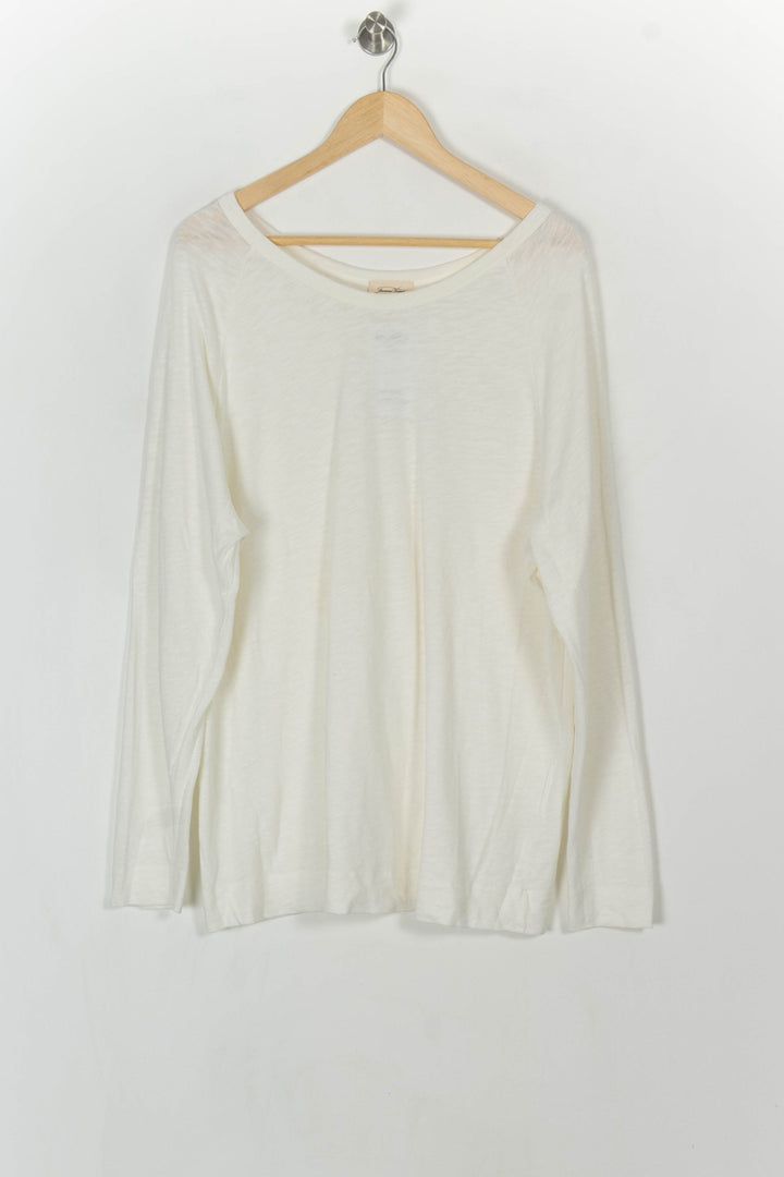Pull Blanc - Taille L/40 de la marque American Vintage | PARAD119737 - Vendu par Paradigme - Image 2