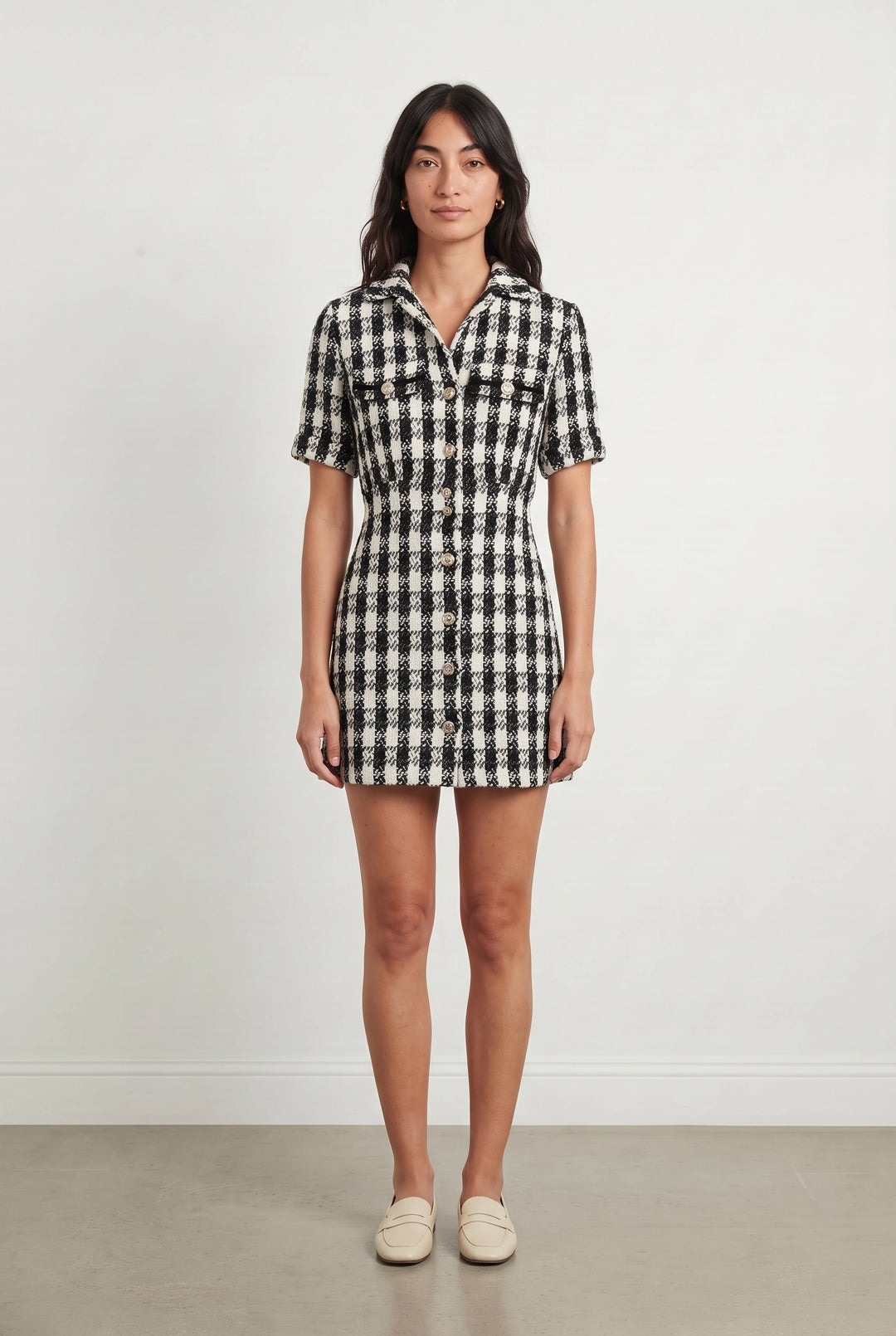 Robe Courte Noire et Blanche - Taille S/36 de la marque Maje | PARAD119739 - Vendu par Paradigme - Image 1