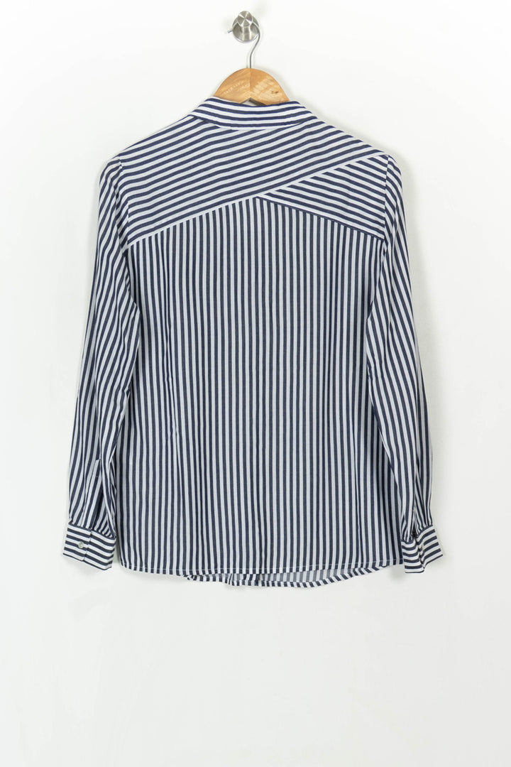 Chemise Rayée Bleue et Blanche - Taille S/36 de la marque Maison 123 | PARAD119745 - Vendu par Paradigme - Image 5