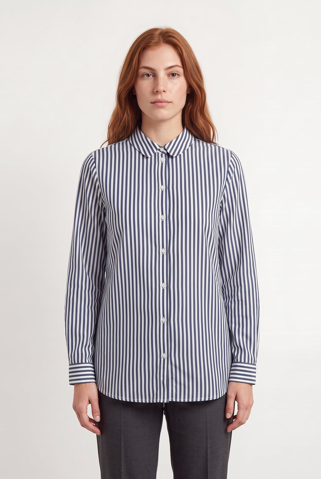 Chemise Rayée Bleue et Blanche - Taille S/36 de la marque Maison 123 | PARAD119745 - Vendu par Paradigme - Image 1