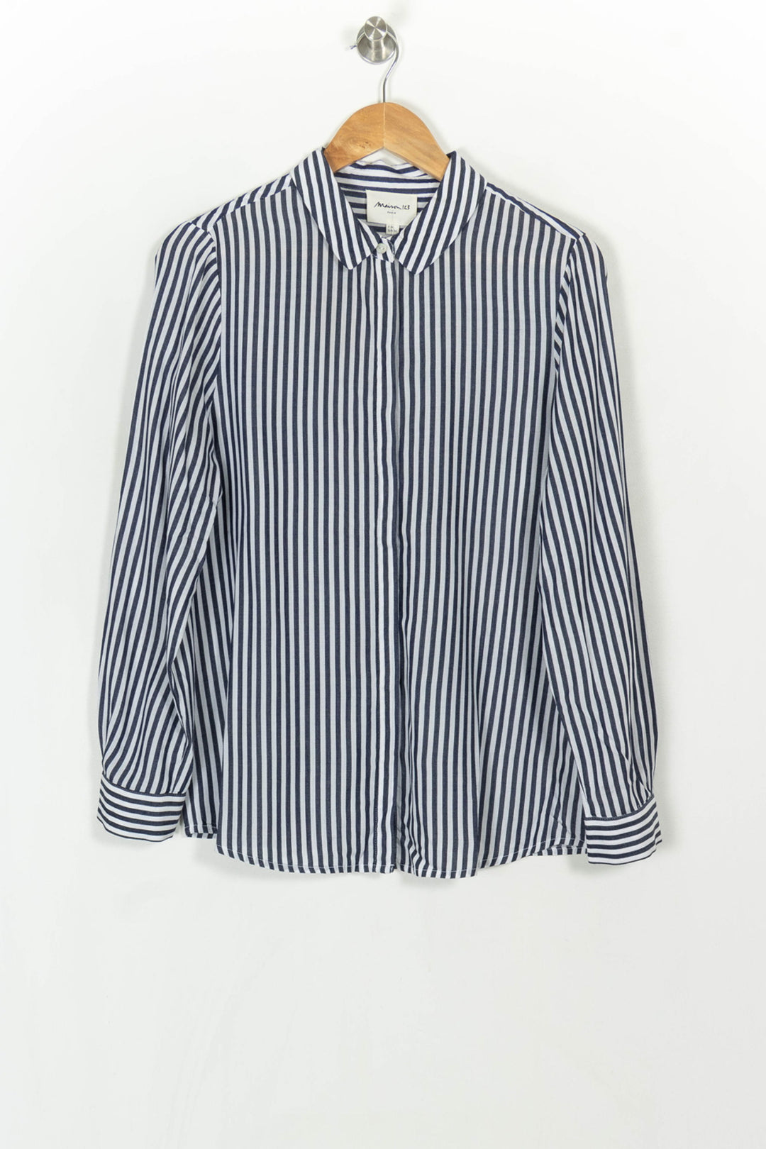 Chemise Rayée Bleue et Blanche - Taille S/36 de la marque Maison 123 | PARAD119745 - Vendu par Paradigme - Image 2