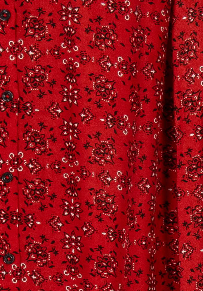 Chemise Rouge et Noire - Taille S/36 de la marque IKKS | PARAD119747 - Vendu par Paradigme - Image 3
