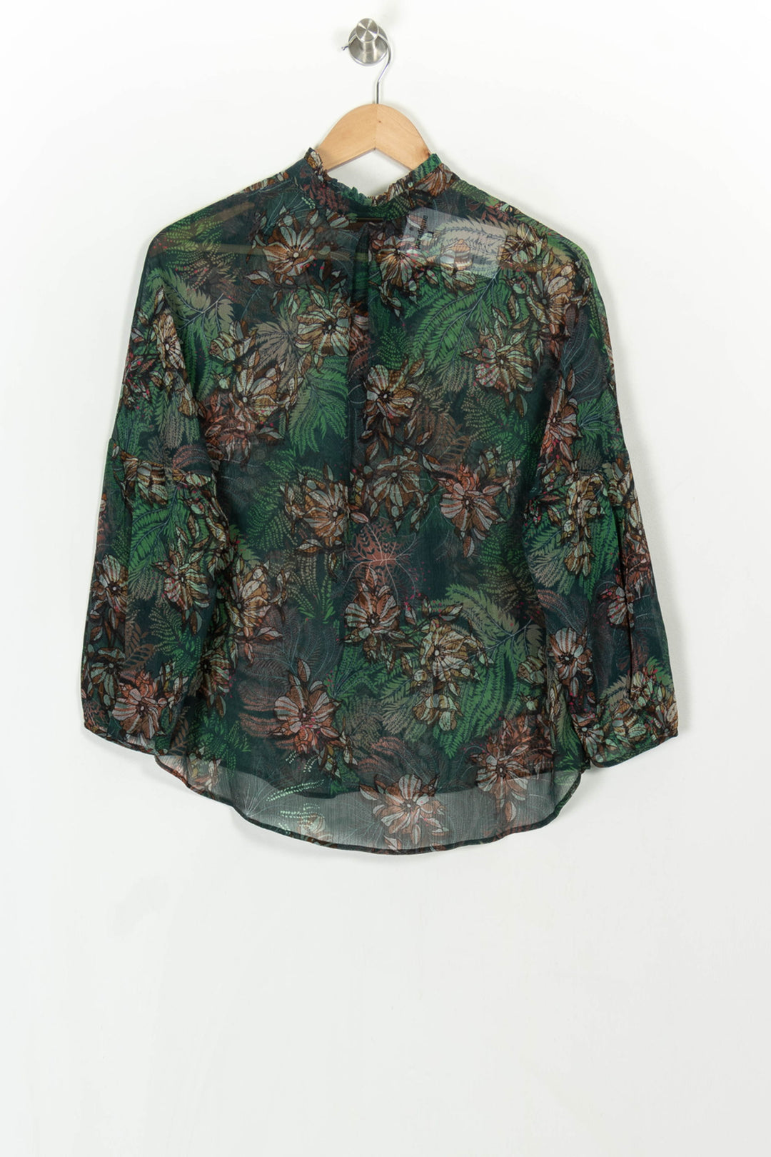 Blouse Verte et Marron - Taille S/36 de la marque One Step | PARAD119750 - Vendu par Paradigme - Image 5