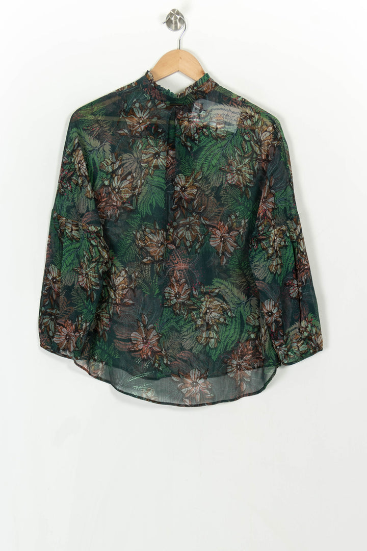 Blouse Verte et Marron - Taille S/36 de la marque One Step | PARAD119750 - Vendu par Paradigme - Image 5