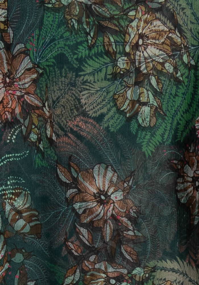 Blouse Verte et Marron - Taille S/36 de la marque One Step | PARAD119750 - Vendu par Paradigme - Image 3