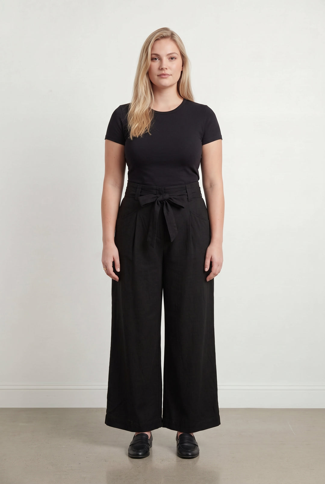 Pantalon Large Noir - Taille XL/42 de la marque Caroll | PARAD119751 - Vendu par Paradigme - Image 1
