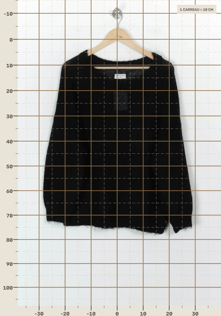Pull Noir - Taille L/40 de la marque Des petits hauts | PARAD119756 - Vendu par Paradigme - Image 4