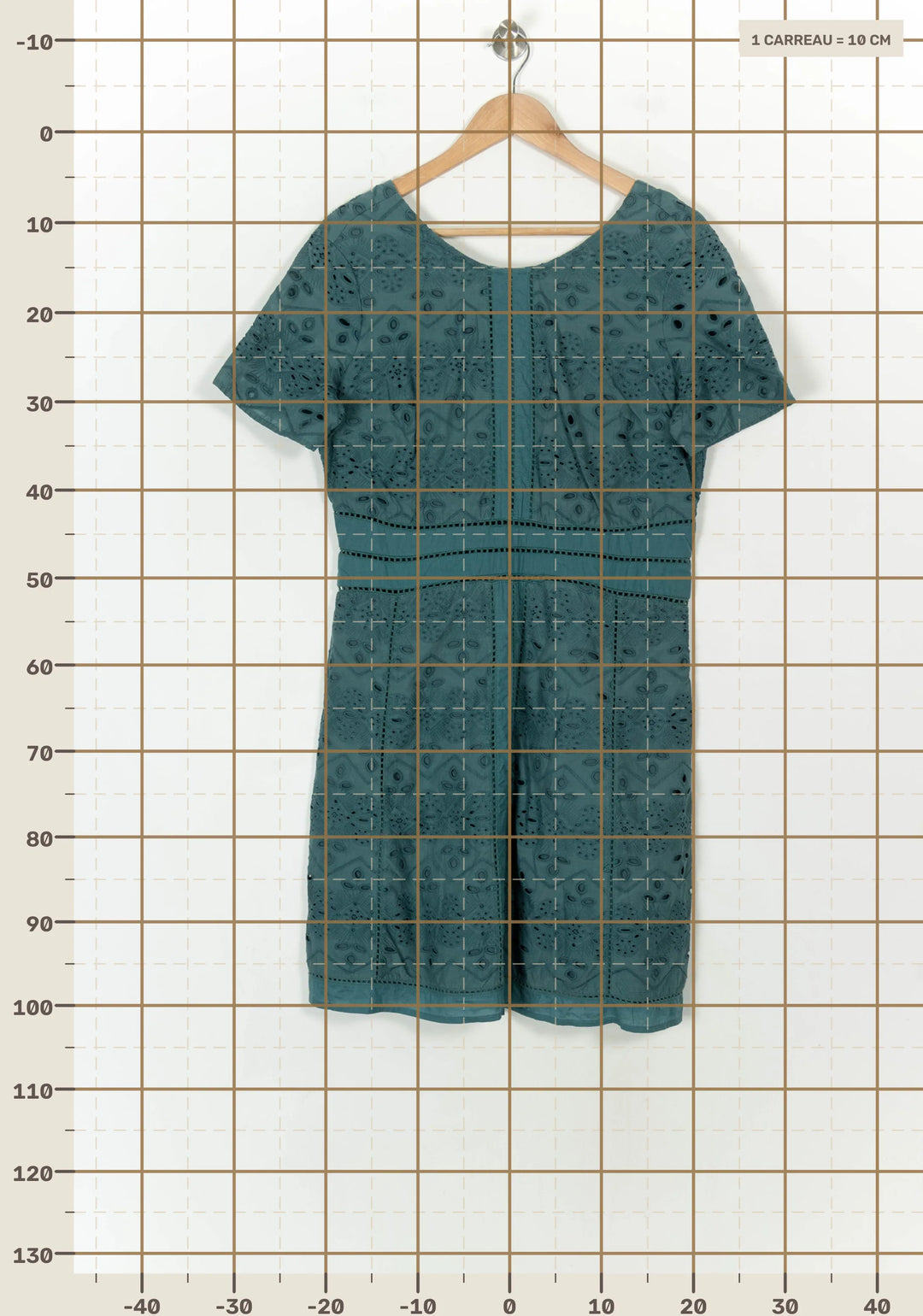 Robe Courte Verte - Taille XL/42 de la marque Caroll | PARAD119760 - Vendu par Paradigme - Image 4