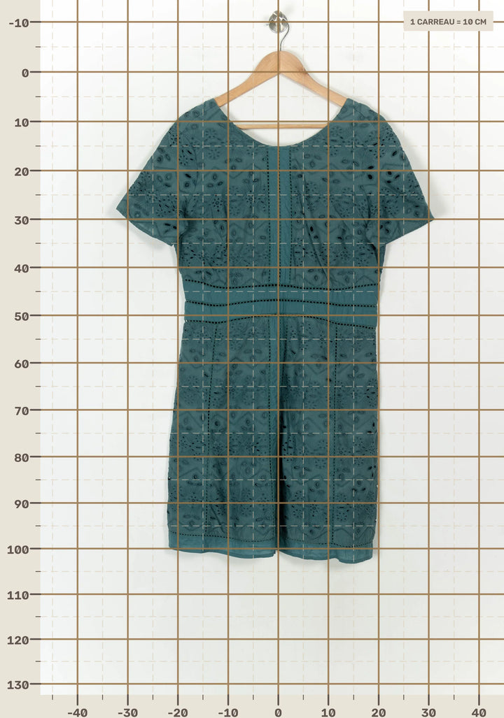 Robe Courte Verte - Taille XL/42 de la marque Caroll | PARAD119760 - Vendu par Paradigme - Image 4
