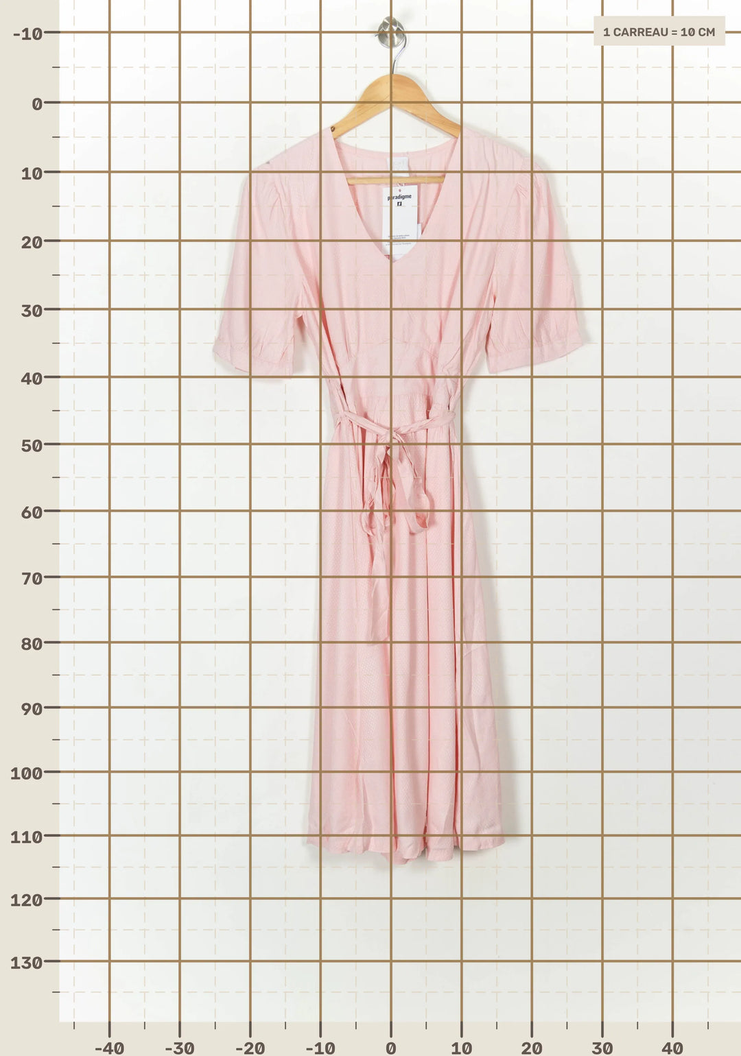 Robe Mi-longue Rose - Taille M/38 de la marque Karl Marc John | PARAD119769 - Vendu par Paradigme - Image 4