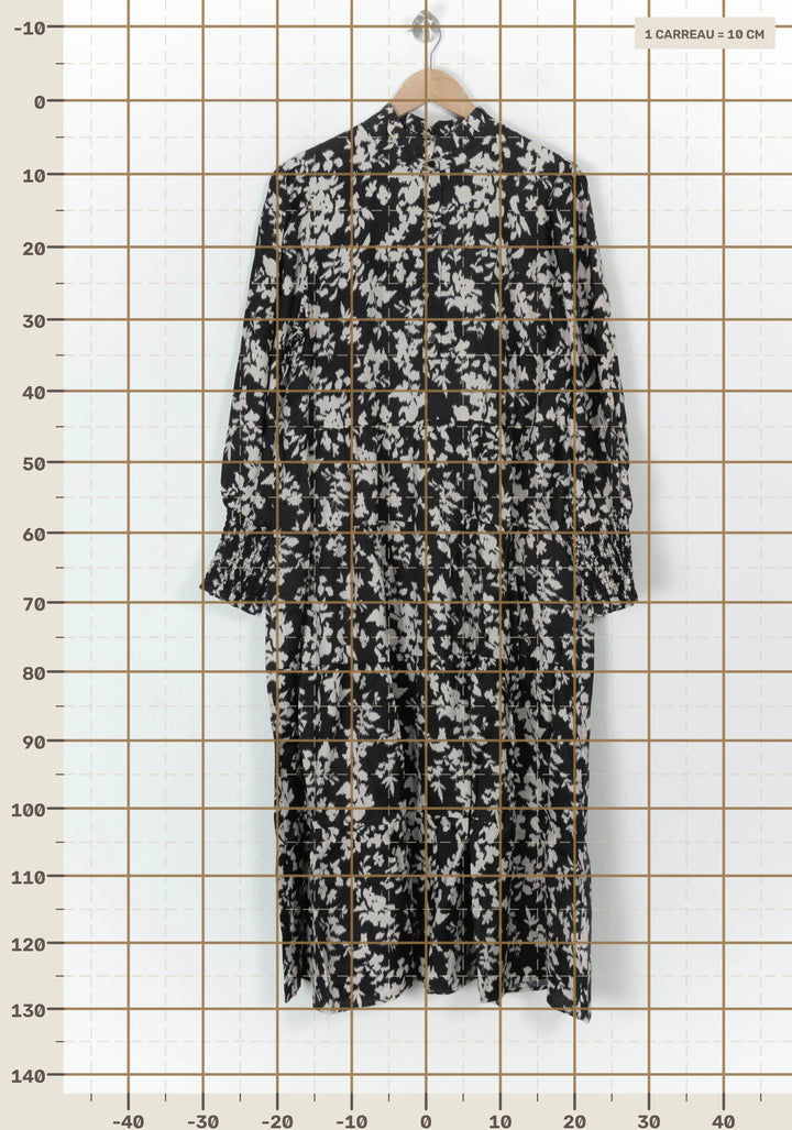 Robe Longue Noire et Blanche - Taille XL/42 de la marque Petite Mendigote | PARAD119780 - Vendu par Paradigme - Image 4