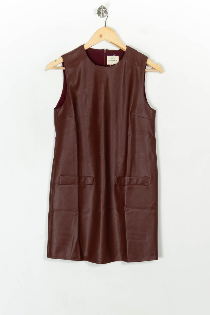 Robe Sans Manches Bordeaux - Taille XS/34 de la marque Petite Mendigote | PARAD119786 - Vendu par Paradigme - Image 2